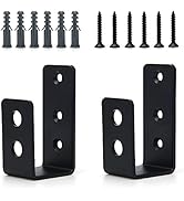2 x 4 Door Barricade Brackets, Windspeed Barricade Door Bracket Heavy Duty Door Security Holder B...