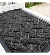 OLANLY Front Door Mat Indoor Outdoor Entrance, Waterproof All-Season, All-Weather Welcome Doormat...