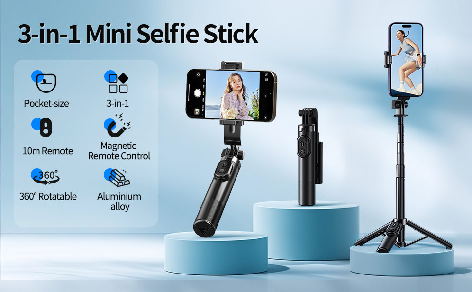 Mini Selfie Stick Tripod