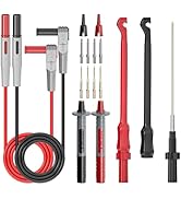 Goupchn Multimeter Automotive Test Leads Kit with Wire Piercing Clip Puncture Probes 4mm Banana P...