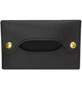 Black Leather Pocket Tissue Holder, Travel Storage Pouch, Paper Towel Case Dispenser