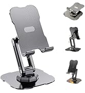 Soseelnee Foldable Phone Stand for Desk 360 Rotatable Height Adjustable Cell Phone Holder for All...