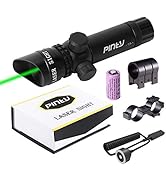Pinty Hunting Rifle Green Laser Sight Dot Scope Adjustable with Mounts