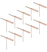 Toddmomy Props 10 pcs Flying Wooden Dragonfly Wood Dragonfly Propeller for Plastic Propeller