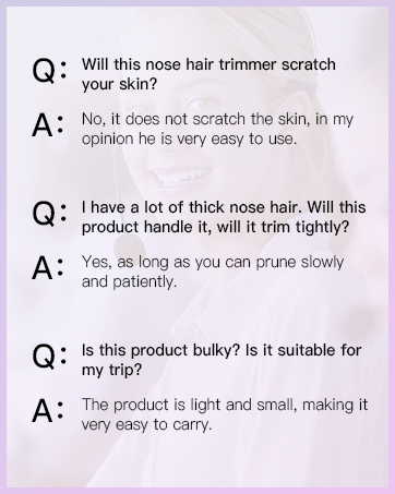 Ear and Nose Hair Trimmer for Men Women,Painless USB Rechargeable Nose Hair Trimmer Clipper