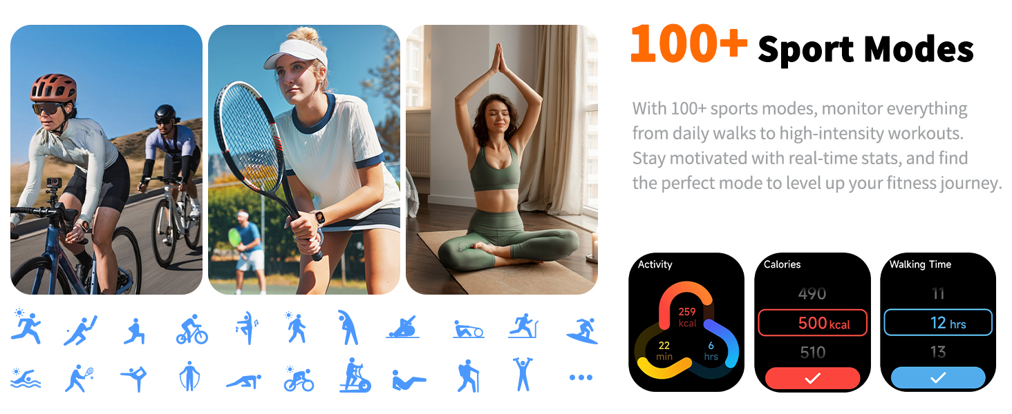 smart watch for women 100+ Sport Modes