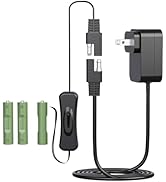 AC Continuous Power Supply Adapter AA Dummy Battery Kit(Only Replace 3 AA) Compatible with Kidde ...