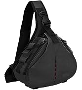 CADeN Camera Bag Sling Backpack Camera Case Waterproof with Rain Cover Tripod Holder, Compatible ...