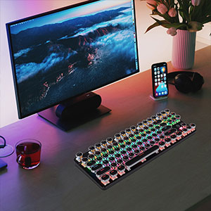 blue switch mechanical keyboard