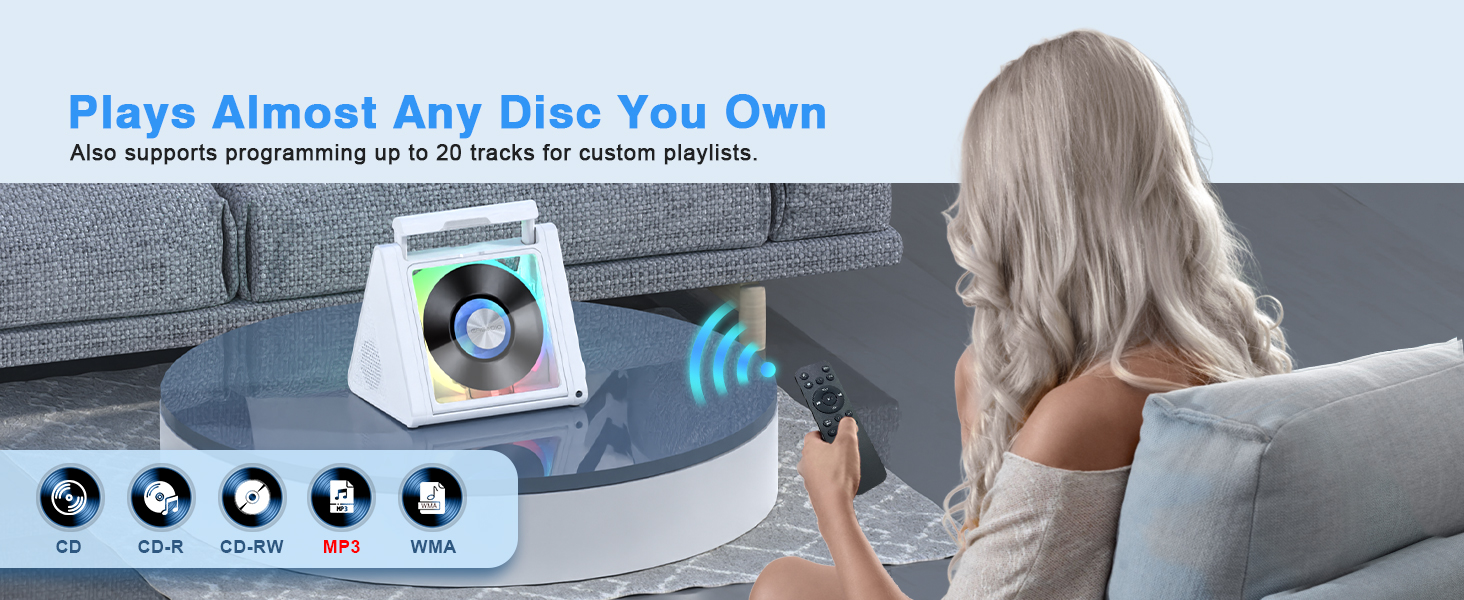 portable cd player with bluetooth