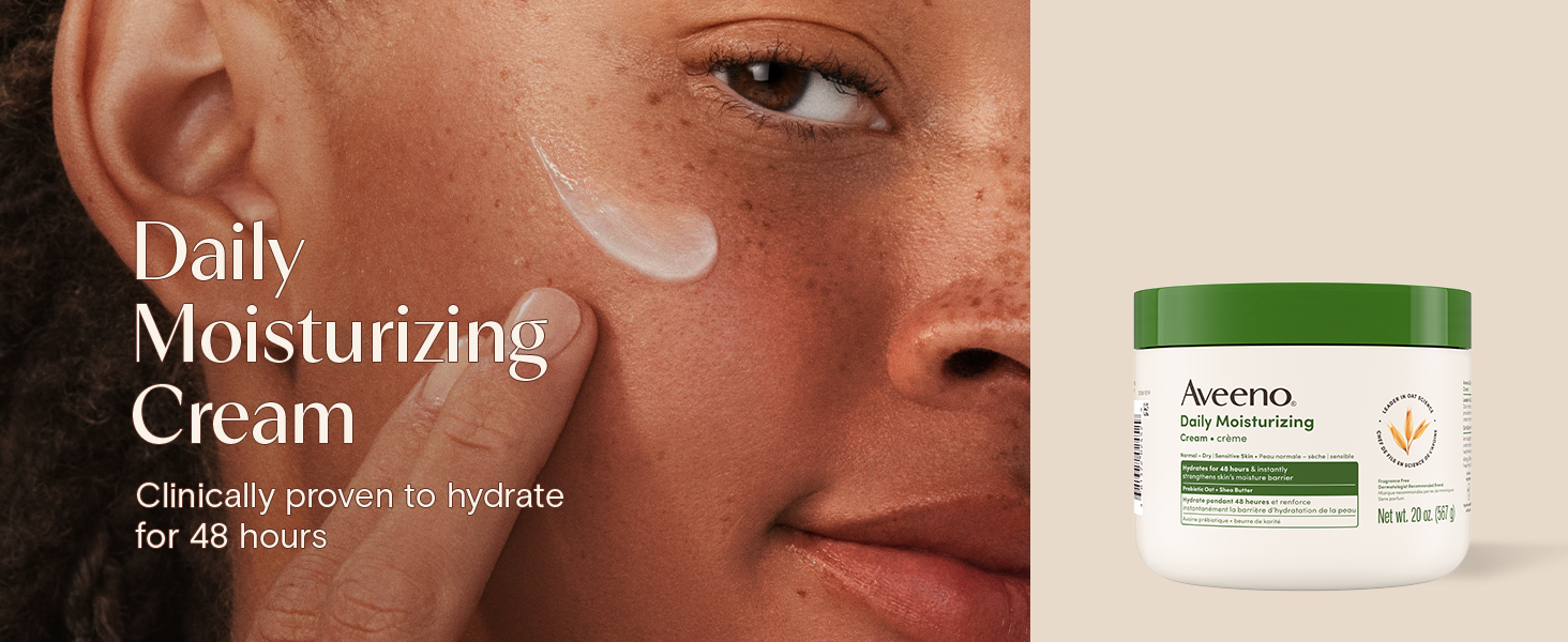 Daily Moisturizing cream is clinically proven to hydrate for 48 hours
