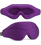MOEASEii Sleep Mask - Total Blackout 3D Sleeping Mask, Super Lightweight &amp; Silky Soft Eye Mask fo...