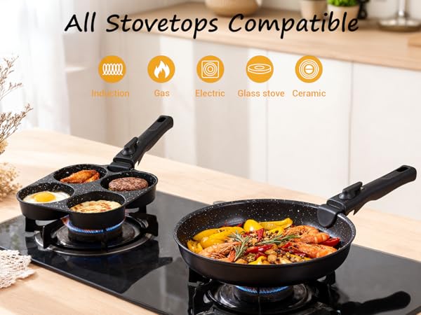 All Stovetops Compatible Pots and Pans Set