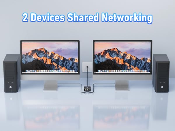 Ethernet Cable Splitter 1 to 2