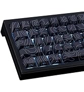 Tsungup Custom Keycaps,PBT Side Printed Keycap Set - Shine Through 135 Keys Contour Line Cool Key...