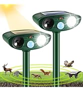 New Squirrel Racoon Fortress Pro Deer Repellent Ultrasonic Cat Repellent Outdoor Solar Animal Rep...
