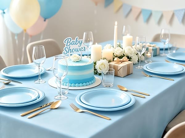 Paper plates for baby showers