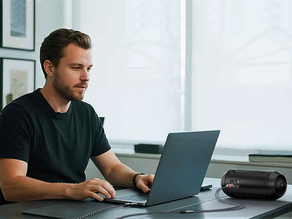 2 RCA to 3.5mm audio cable