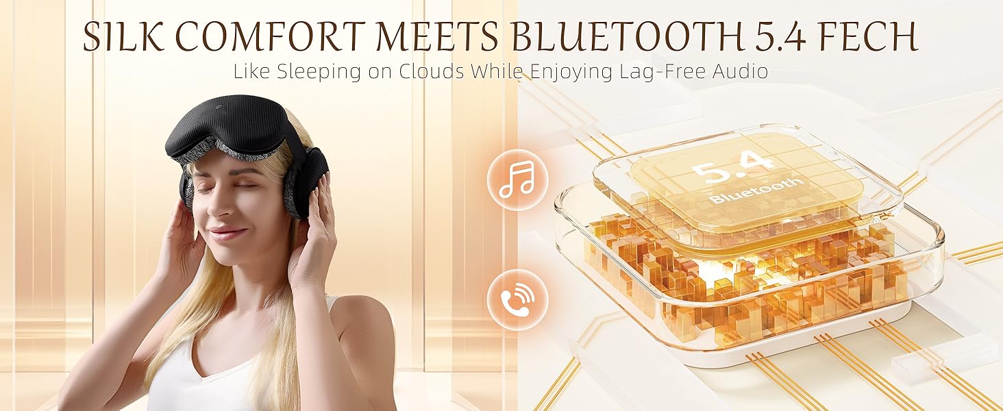 CLOZIA Sleep Headphones Wireless Bluetooth, White Noise Bluetooth Sleep Mask