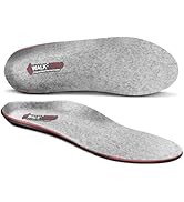 WALKHERO Wool Thermal Insoles - Wool Arch Supports Plantar Fasciitis Insert, Memory Foam Cushion ...