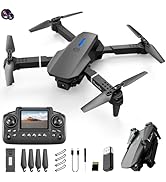 Mini Drone With Camera Remote Control Drones With Screen Display 2.4G Headless Mode, One Key Take...