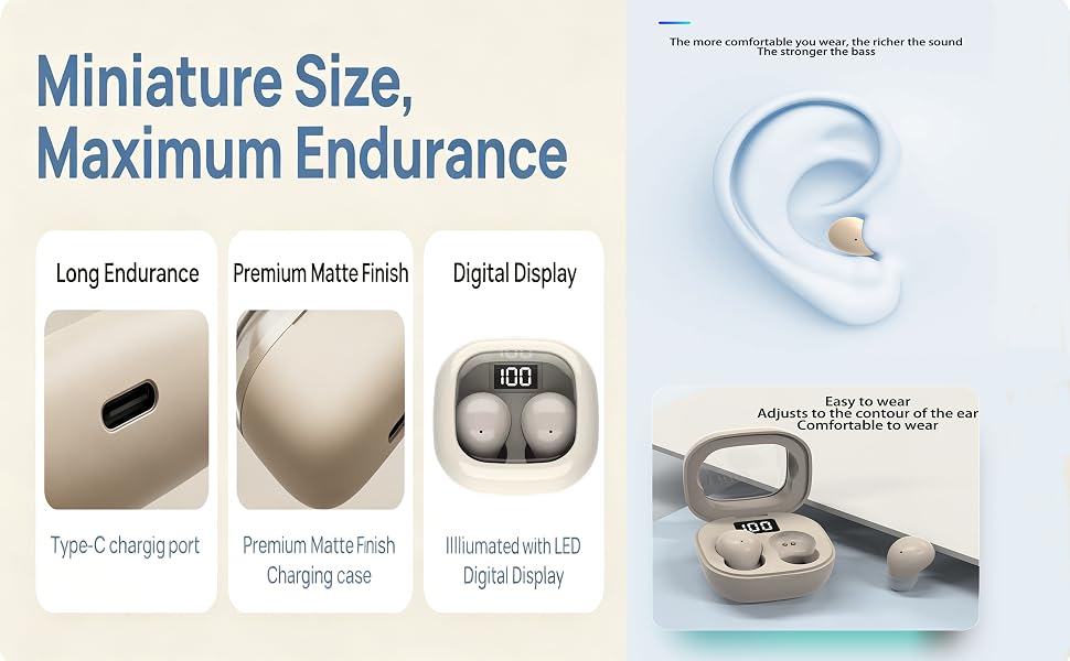 Ultra small mini earphones