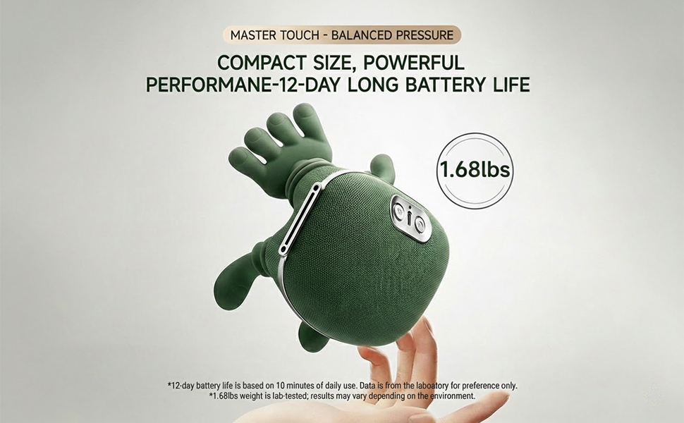 Back Massager with Finger-Like Nodes