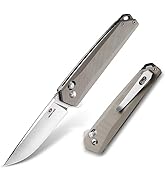 Mossy Oak Folding Pocket Knife, 3.5-Inch D2 Steel Drop Point Blade, G10 Handle, Small EDC Knife w...