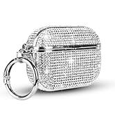 LUVI for AirPods 4 Diamond Case Rhinestone Bling Glitter Crystal Shiny Sparkle Cute Cover for Gir...