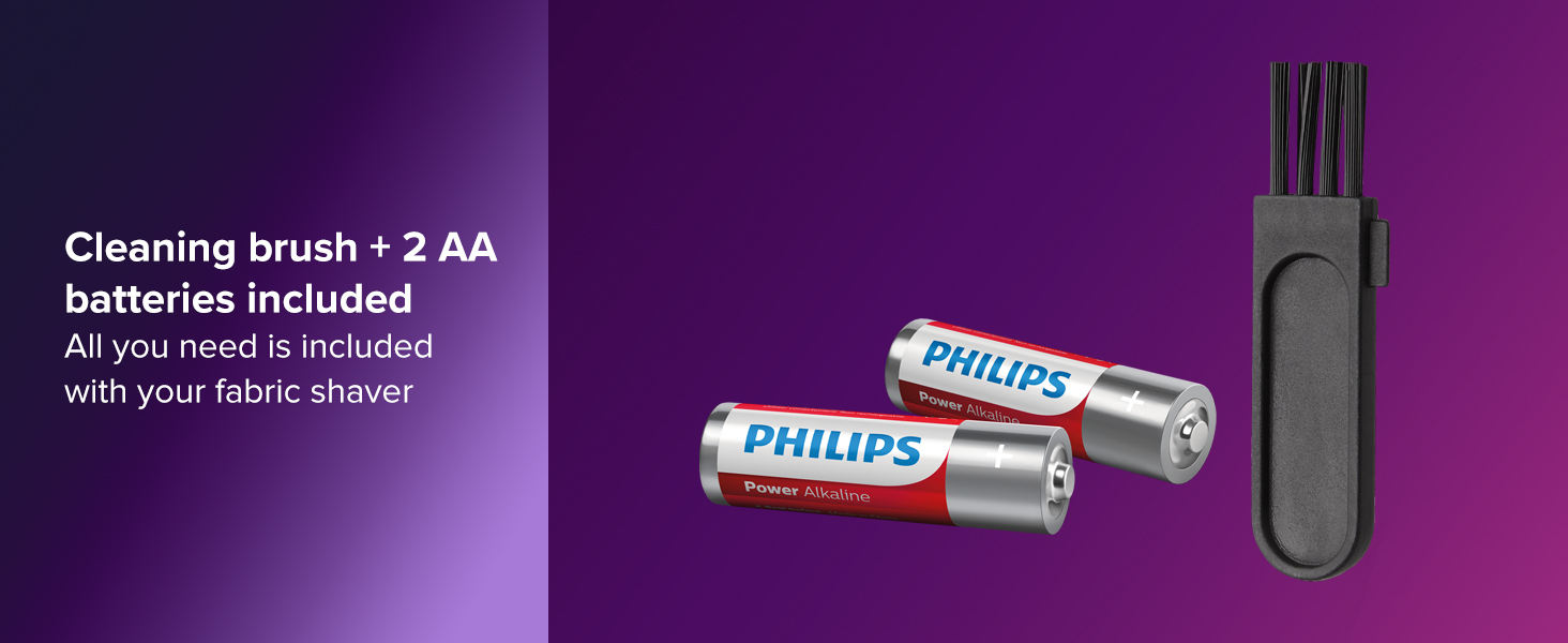 2 AA batteries included with cleaning brush