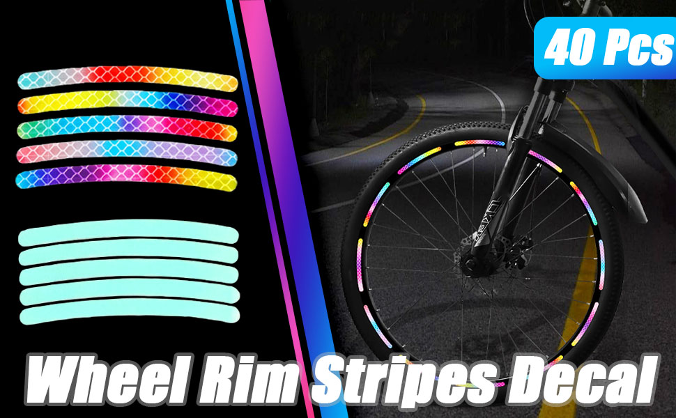 Reflective Wheel Rim Stripe Sticker