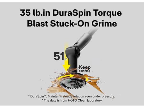35 lb.in DuraSpin Torque Blast Stuck-On Grime