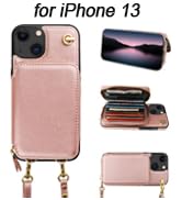 Bocasal crossbody RFID blocking wallet case with card slots holder