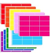 Large Moving Labels for Boxes, 240 Waterproof Color Coded Moving Stickers Packing Labels, Removab...