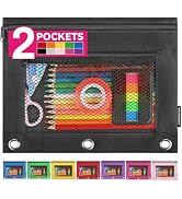 Forvencer Pencil Pouch for 3 Ring Binder, Clear Pencil Case Bag with Smooth Zipper, Pen Organizer...