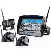 ZEROXCLUB Wireless Backup Camera with 7 Inch DVR Quad Split Monitor for RV Trailer Truck, Digital...