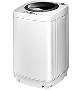 ARLIME Portable Washing Machine, Full-Automatic 8 lbs Capacity Laundry Machine w/Drain Pump, Idea...