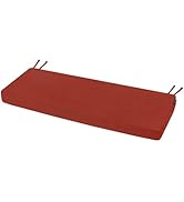 Favoyard Outdoor Bench Cushion 48 x 16 Inch Rainproof Patio Furniture Cushions 3-Year Color Fastn...