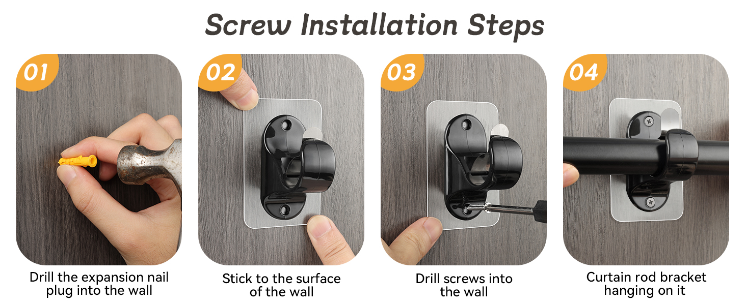 curtain rod holder