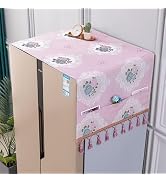 YUZHANGHE Fridge Dust Cover Multi-Purpose Appliance Top Cover with Storage Pockets 55In x 21In/ 1...