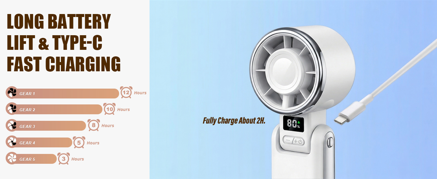 portable fan rechargeable