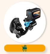 MiPremium Car Suction Cup Mount for GoPro Hero 10 9 8 7 6 5 4 3 3+ 2 Session Black Silver &amp; Other...