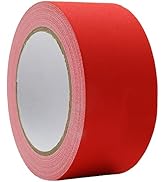 ROSEUP Gaffer Tape, Heavy Duty Gaffers Tape, Non-Reflective, Multipurpose. 2 Inches x 30 Yards, Red
