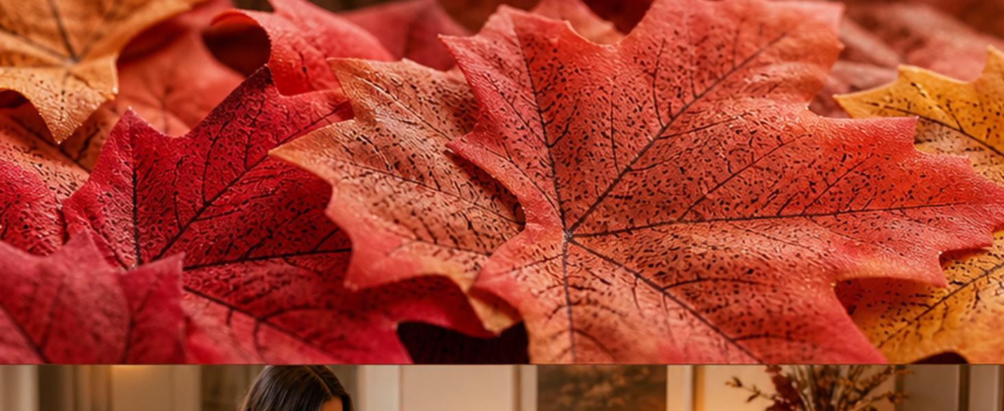 Fall Artificial Maple Leaves