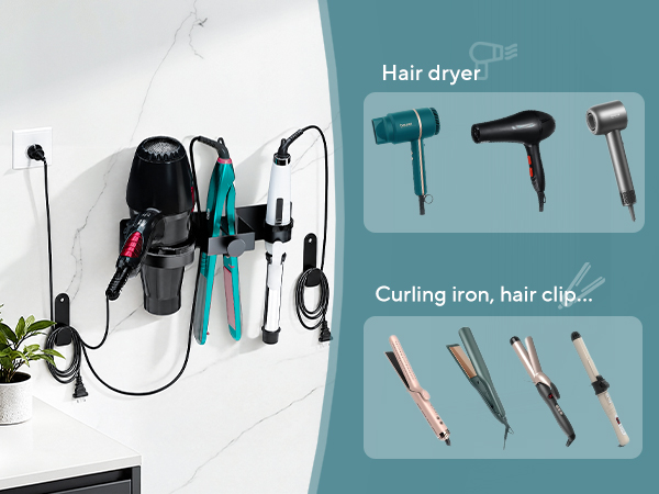 blow dryer holder
