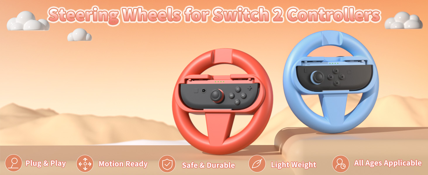 Steering Wheel for Nintendo Switch 2 JoyCon