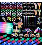 272 PCs Glow Party Supplies, 24 Foam Glow Sticks, 24 LED Glasses and 200 Glow Sticks & Bracelets,...