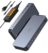 USB C Docking Station Dual Monitors Type C Hub Multiple Adapter Dongle for Dell HP Lenovo Laptop ...
