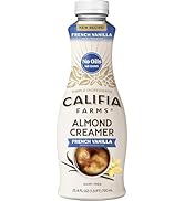 Califia Farms - French Vanilla Almond Milk Coffee Creamer, 25.4 Oz, Dairy Free, Plant Based, Vega...