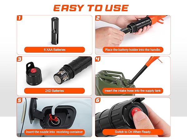 Gasoline Siphon Hose Pump